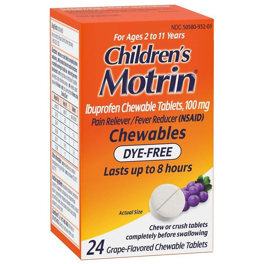 Dye-Free Ibuprofen Chewable Tablets Grape 商品