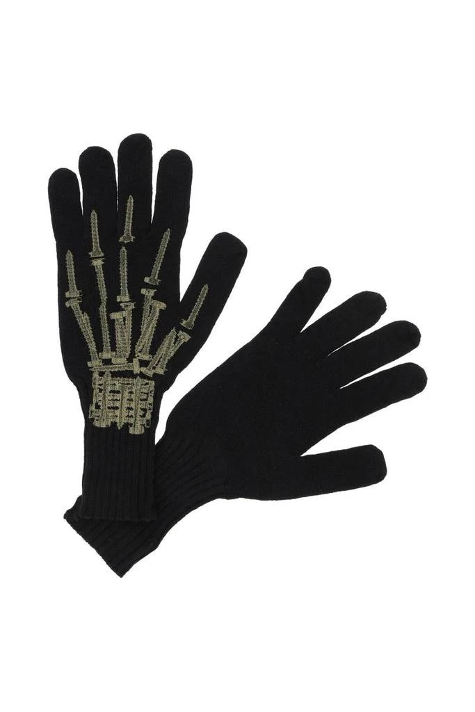 商品44 LABEL GROUP|44 label group wool gloves with print,价格¥745,第1张图片