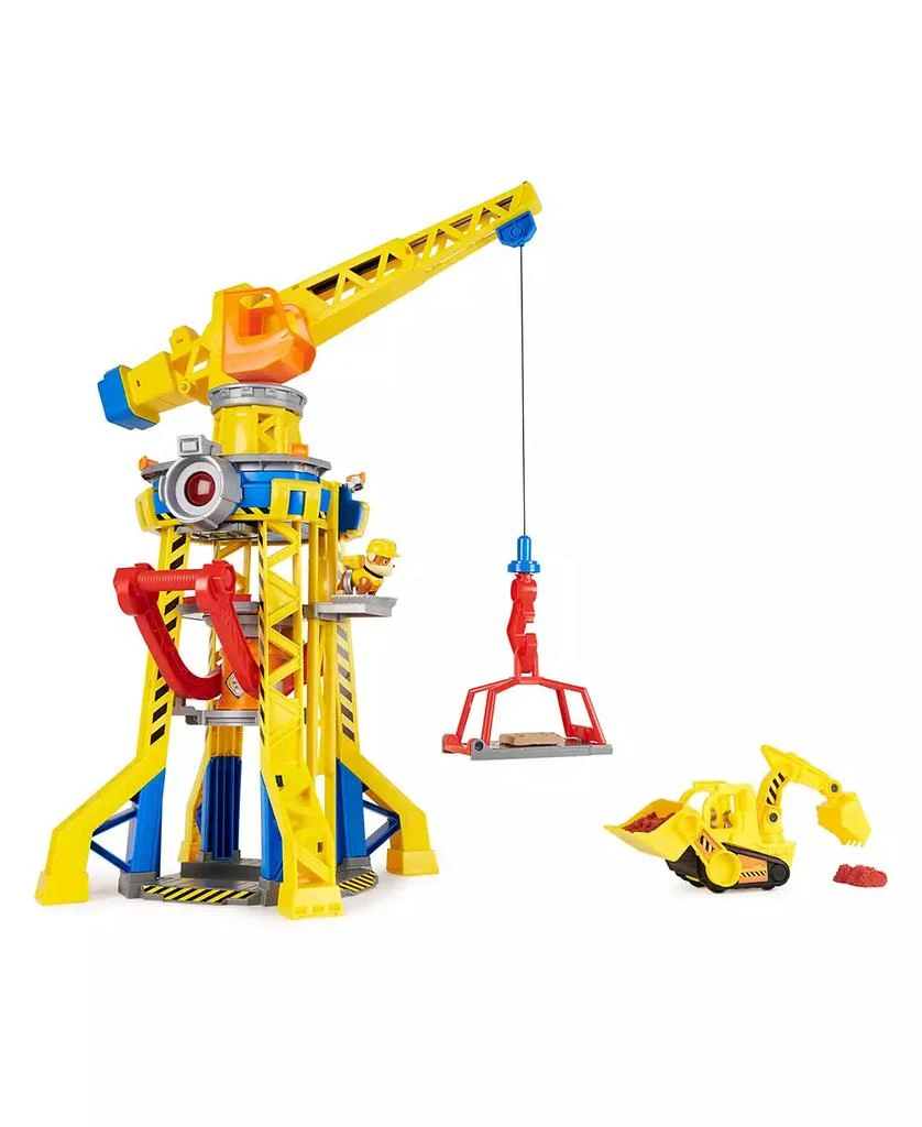 商品Rubble & Crew|Bark Yard Crane Tower Playset with Rubble Action Figure, Toy Bulldozer Kinetic Build-It Play Sand, Kids Toys for Boys Girls 3 Plus,价格¥538,第1张图片