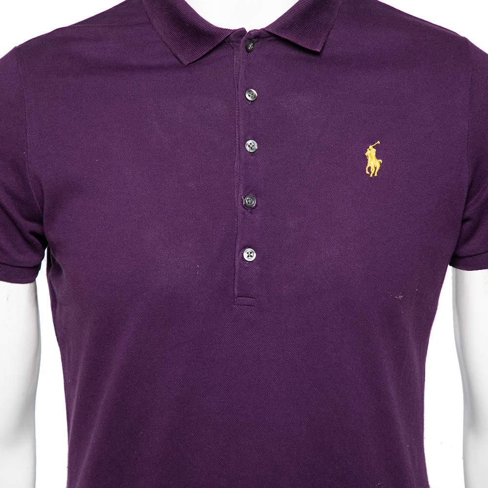 商品[二手商品] Ralph Lauren|Ralph Lauren Purple Cotton Polo Tshirt XL,价格¥750,第6张图片详细描述