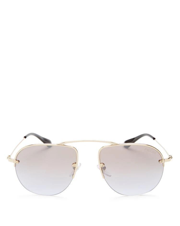 商品Prada|Women's Mirrored Aviator Sunglasses, 57mm,价格¥1865,第1张图片