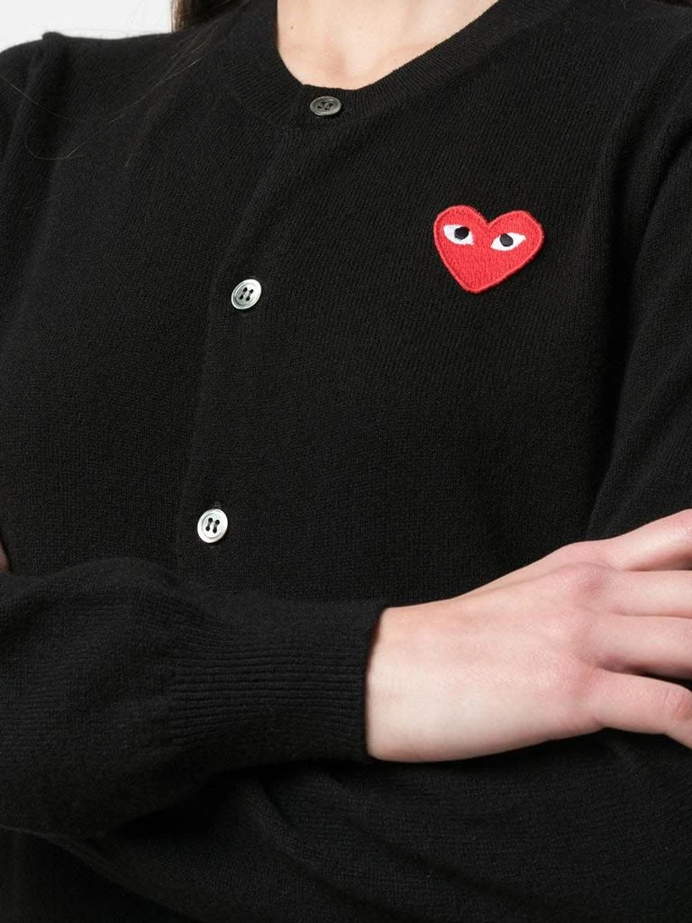 商品Comme des Garcons|COMME DES GARCONS PLAY WOMEN RED HEART CARDIGAN,价格¥1093,第4张图片详细描述