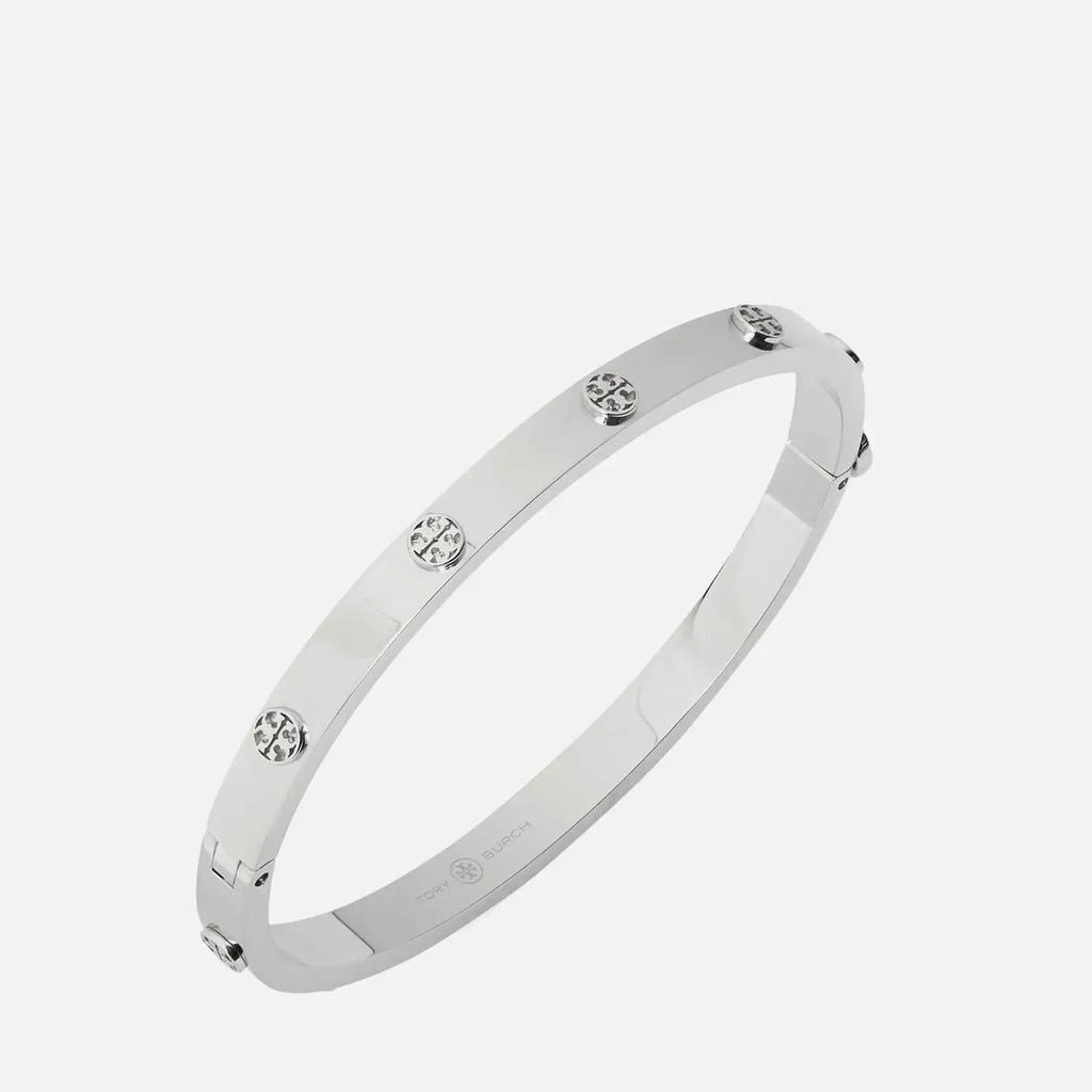 商品Tory Burch|Tory Burch Women's Miller Stud 5Mm Hinge Bracelet - Tory Silver,价格¥1262,第2张图片详细描述