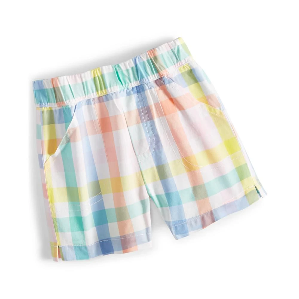 商品First Impressions|Baby Boys Vacation Plaid Shorts, Created for Macy's,价格¥74,第1张图片