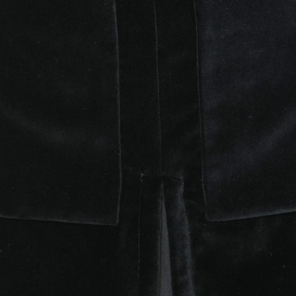 商品[二手商品] Burberry|Burberry Black Velvet Leather Trimmed Pocketed Skirt S,价格¥1868,第3张图片详细描述