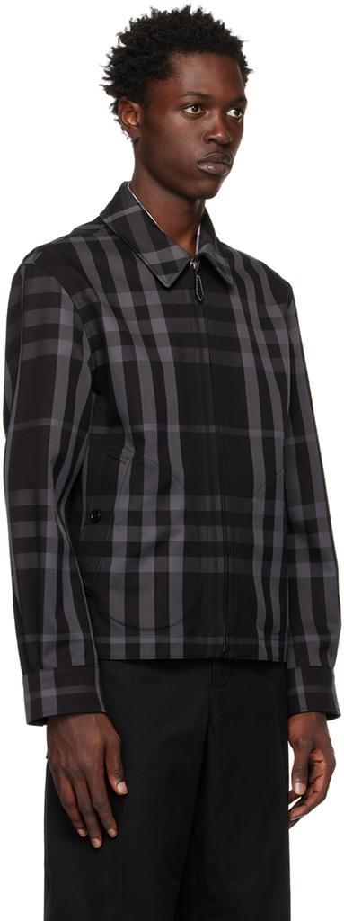 商品Burberry|灰色 & 黑色 Harrington 双面夹克,价格¥13563,第4张图片详细描述