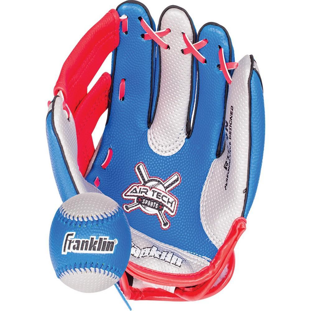 商品Franklin|Air Tech 9" Baseball Glove Right Handed Thrower With Ball,价格¥121,第4张图片详细描述