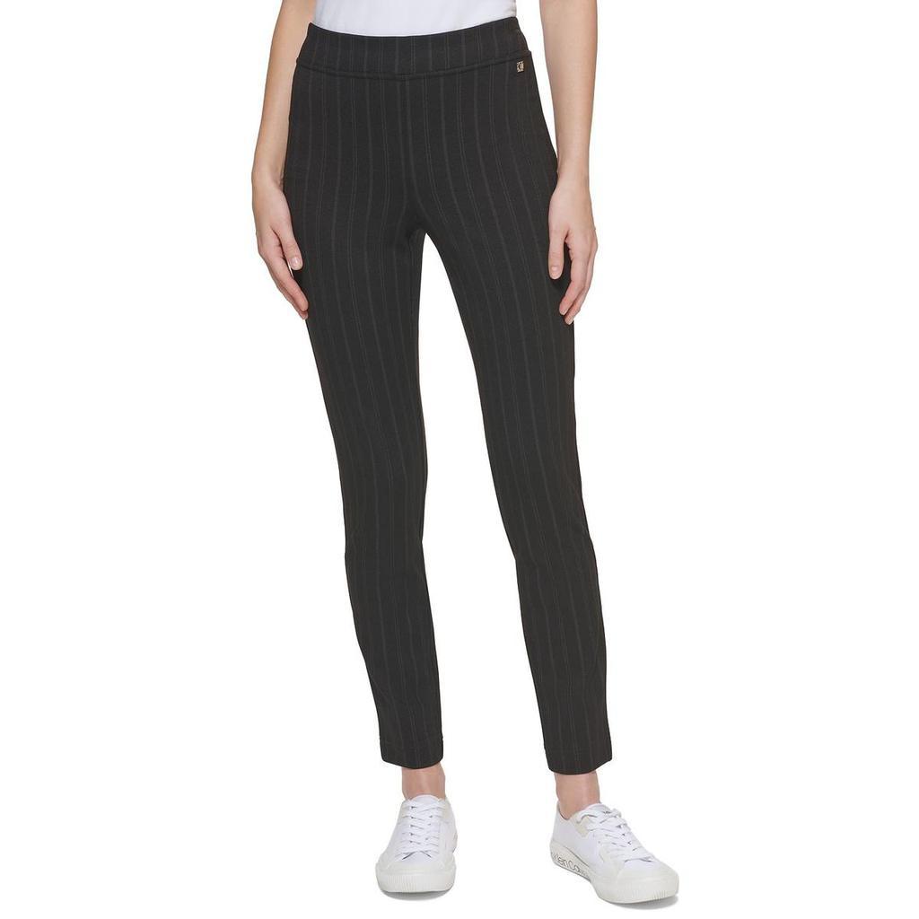 商品Calvin Klein|Calvin Klein Womens Pinstripe Pull On Ankle Pants,价格¥224,第1张图片