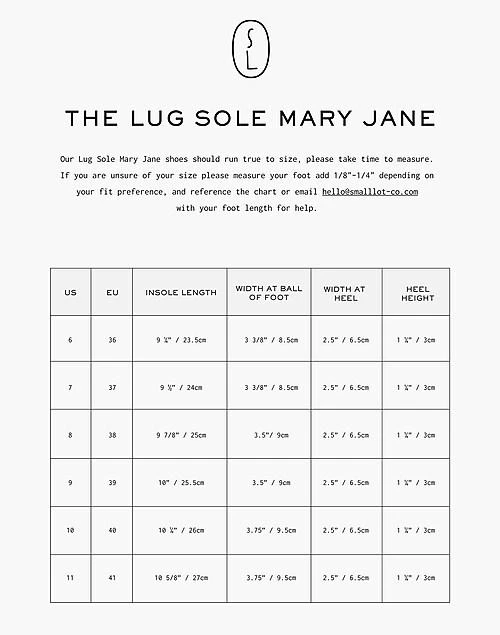 Small Lot Lug Sole Mary Jane Shoe 商品