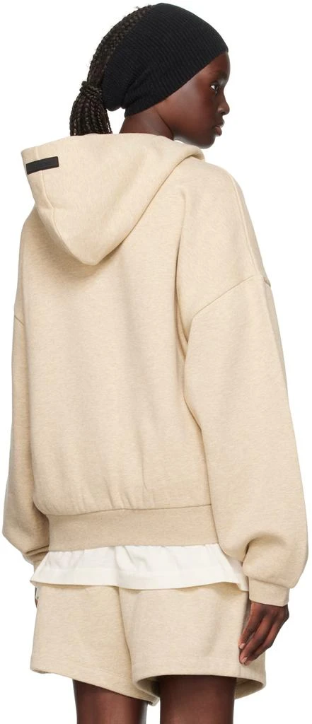 商品Essentials|Beige Bonded Hoodie,价格¥420,第3张图片详细描述