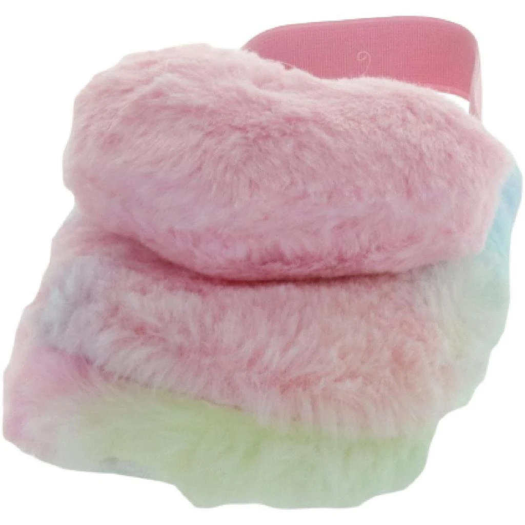 商品Kensie|Kensie Girl Girl's Fluffy Faux Fur Slingback Slippers with Heart Pom Pom,价格¥23,第2张图片详细描述