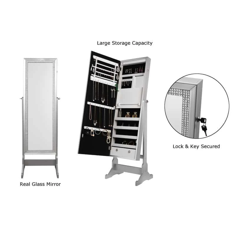 商品Inspired Home|Inspired Home Mirabai Jewelry Armoire,价格¥996,第3张图片详细描述