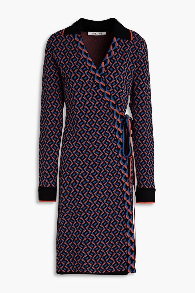 商品Diane von Furstenberg|Charissa jacquard-knit wrap dress,价格¥1127,第1张图片