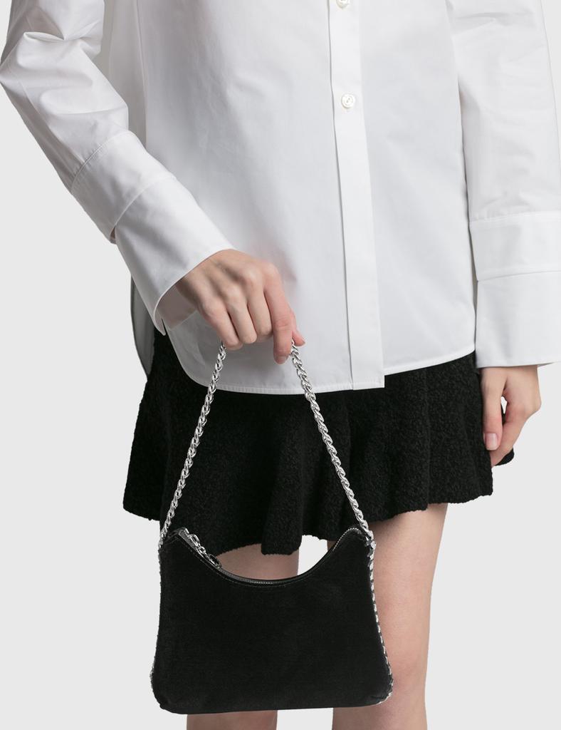 商品Stella McCartney|Falabella Mini Velvet and Crystal Chain Shoulder Bag,价格¥12113,第7张图片详细描述