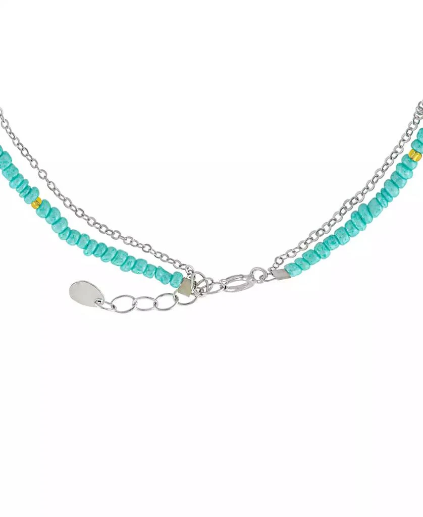 商品Giani Bernini|Crystal Bead Anchor Charm Layered Ankle Bracelet in Sterling Silver, Created for Macy's,价格¥157,第3张图片详细描述
