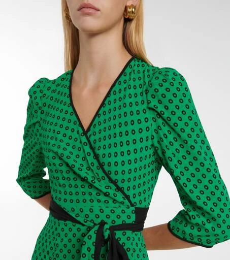 商品Diane von Furstenberg|Charlene polka-dot minidress,价格¥2458,第4张图片详细描述