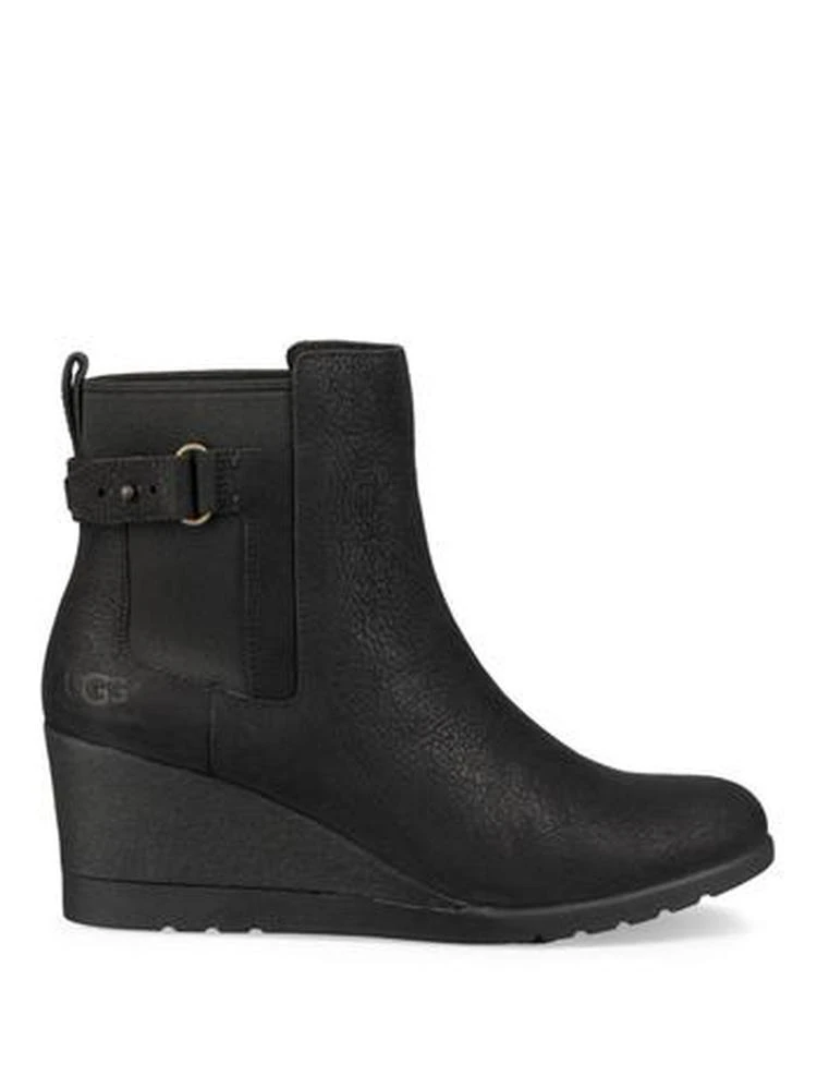 商品UGG|UGG - Indra Leather Wedge Buckle Booties,价格¥810,第4张图片详细描述