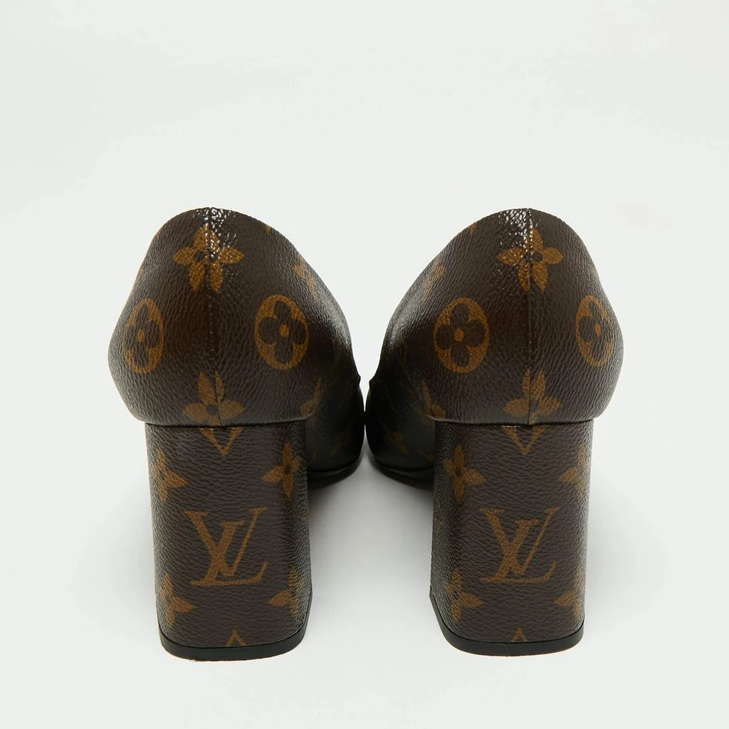 商品[二手商品] Louis Vuitton|Louis Vuitton Brown Monogram Canvas Madeleine Pumps Size 38,价格¥5384,第5张图片详细描述