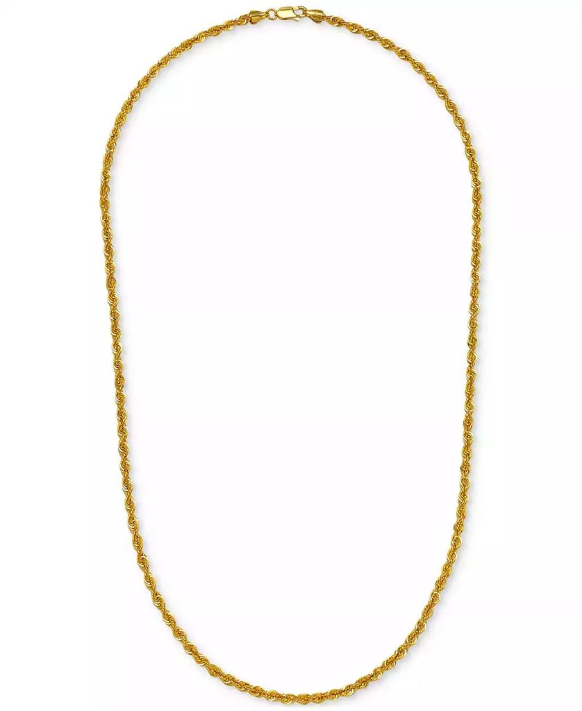 商品Macy's|Sparkle Rope Link 20" Chain Necklace (3.6mm) in 14k Gold,价格¥7388,第4张图片详细描述
