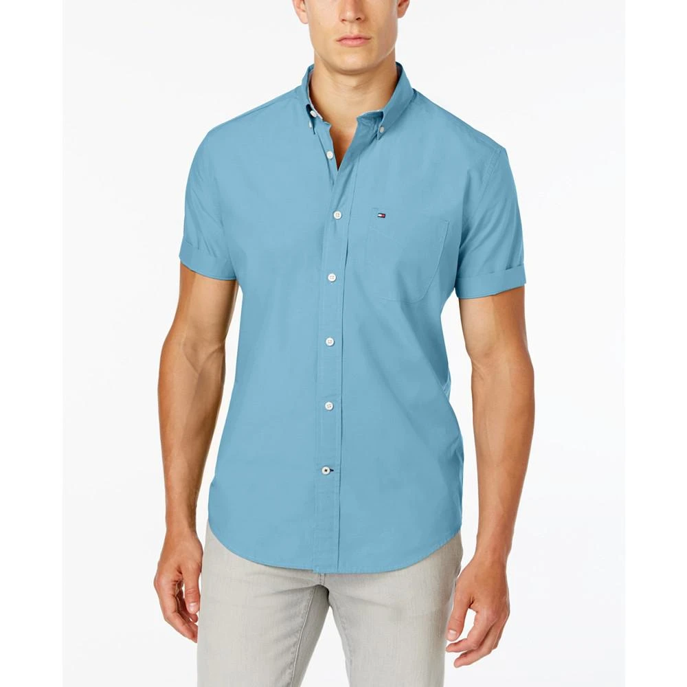 商品Tommy Hilfiger|Men's  Big & Tall Maxwell Short-Sleeve Button-Down Shirt,价格¥308,第1张图片
