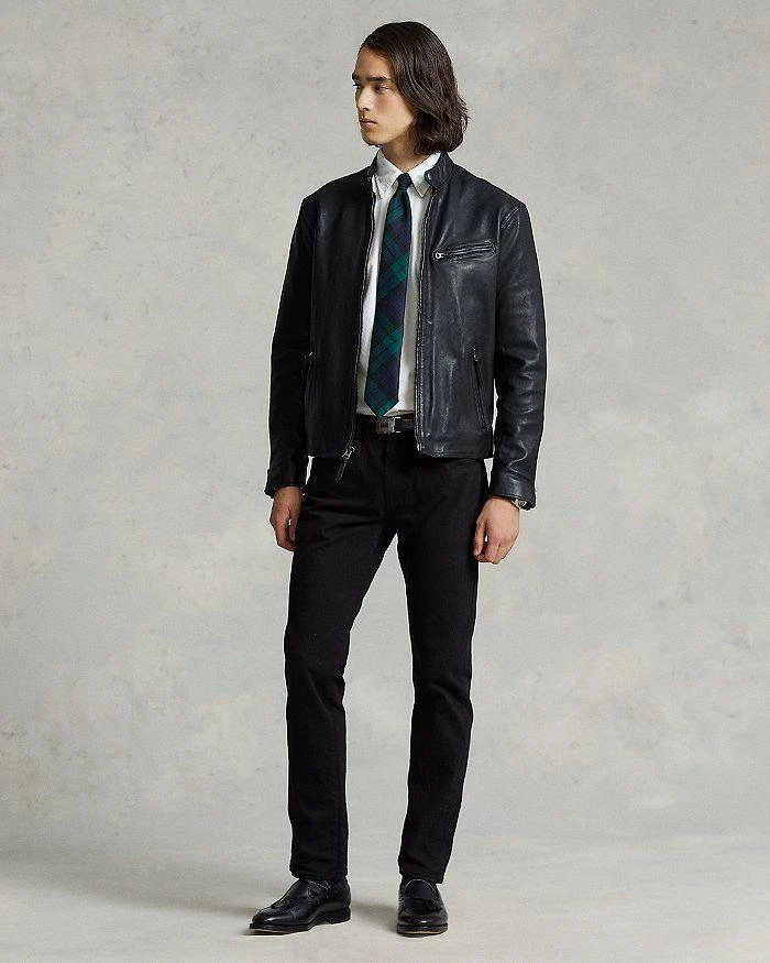 商品Ralph Lauren|Lambskin Leather Café Racer Jacket,价格¥5277,第2张图片详细描述