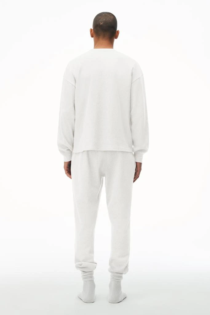 商品Alexander Wang|UNISEX LONG SLEEVE IN COTTON WAFFLE THERMAL,价格¥574,第4张图片详细描述