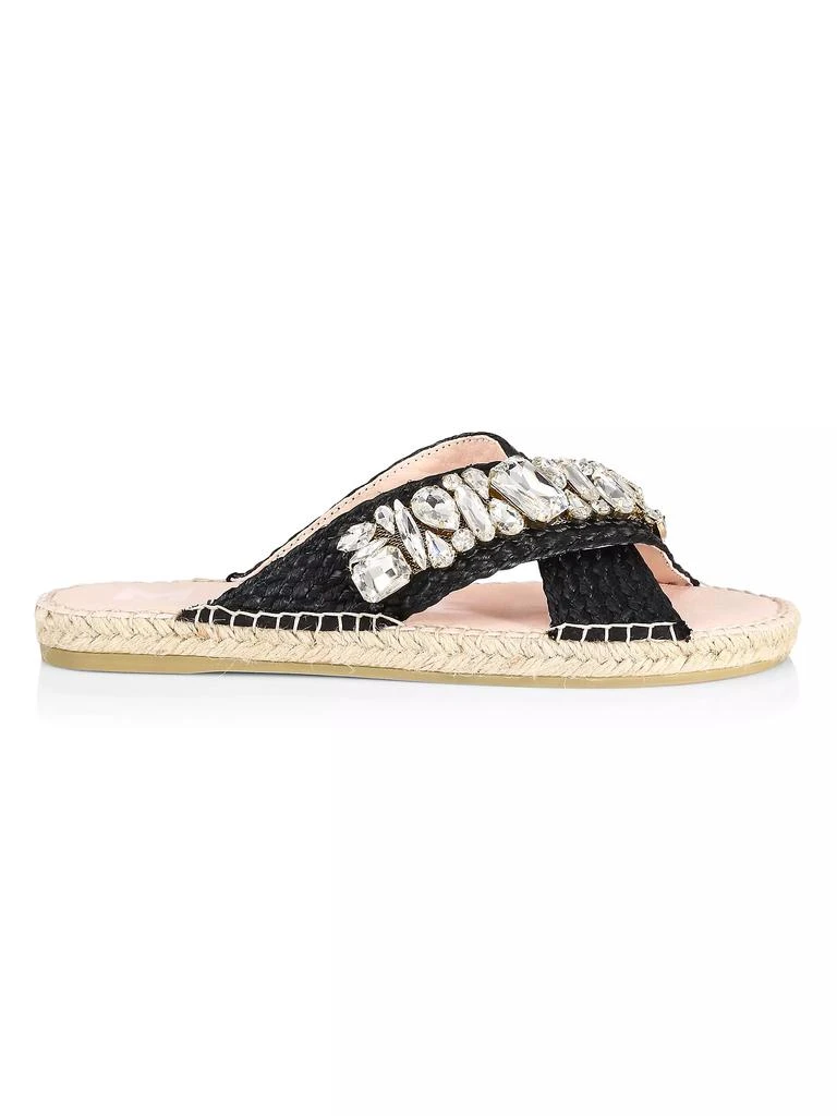 商品MANEBÍ|Crystal Raffia Espadrille Sandals,价格¥482,第1张图片