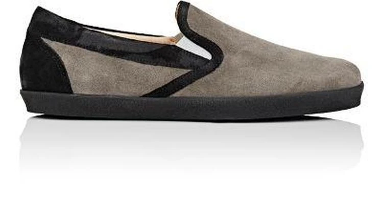 商品Barneys New York|Suede-Trimmed Slip-On Sneakers,价格¥961,第1张图片