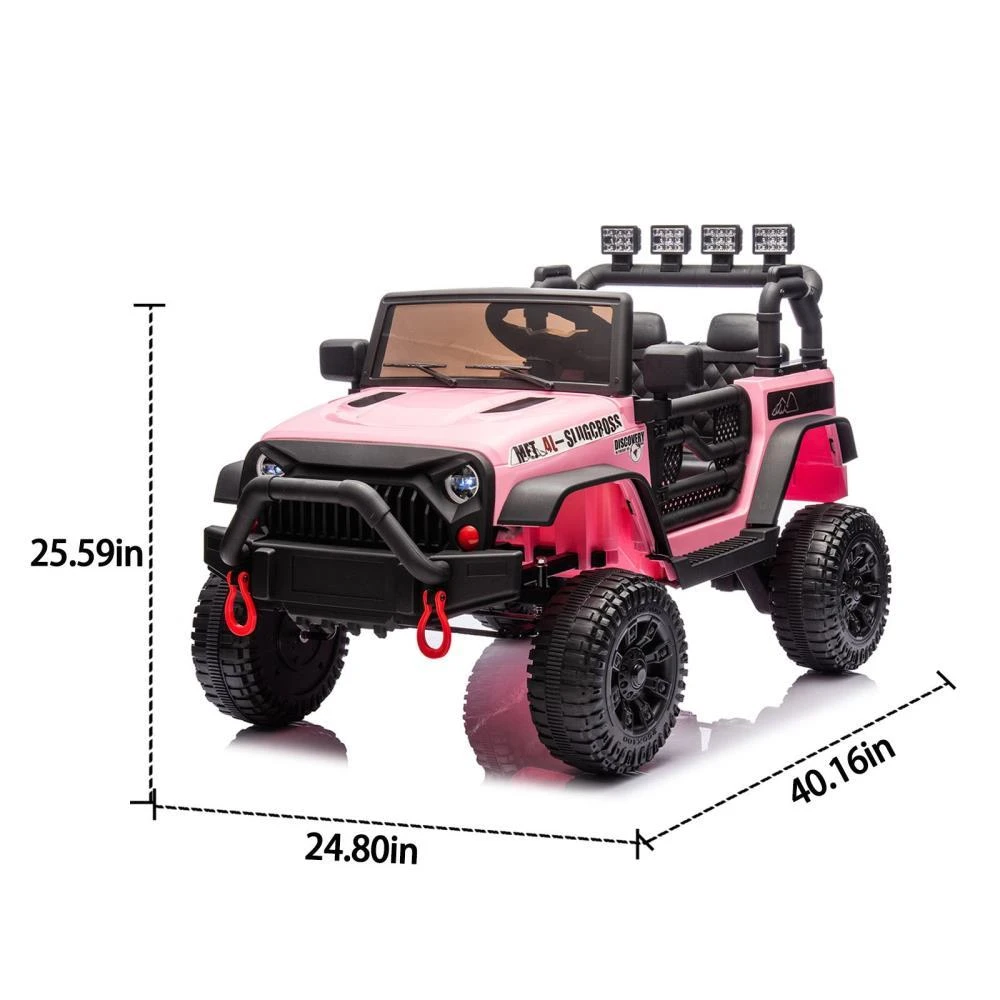 商品BreeBe|24V Kids Ride On Car W/Parents Remote Control,400W Motor,Four Wheel Suspension,Adjustable speed,USB,MP3,Music,Bluetooth,Large display screen,Power Display,Portable handle,Safety Belt for Kids Aged 3+.,价格¥2107,第3张图片详细描述