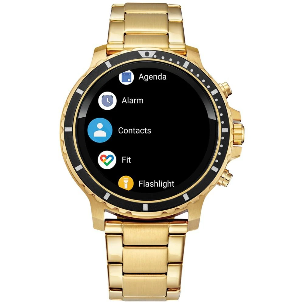 商品Citizen|Men's CZ Smart HR Gold Tone Stainless Steel Bracelet Touchscreen Smart Watch 46mm,价格¥2912,第4张图片详细描述