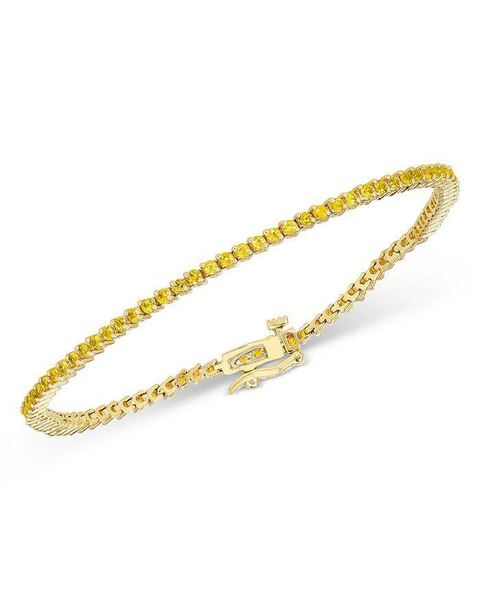商品Bloomingdale's|Yellow Sapphire Tennis Bracelet in 14K Yellow Gold - Exclusive,价格¥12591,第1张图片