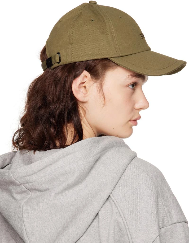 商品Juun.J|Khaki Cotton Ball Cap,价格¥372,第3张图片详细描述