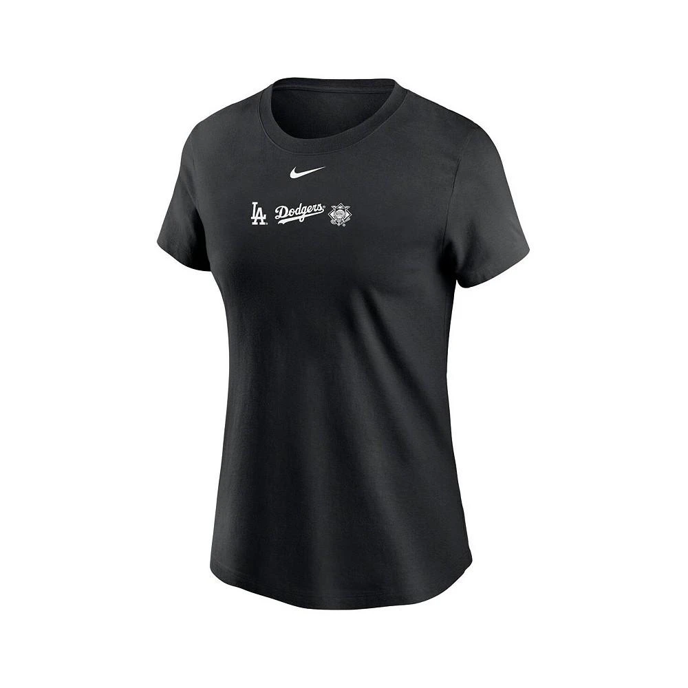 商品NIKE|Women's Black Los Angeles Dodgers Over Shoulder T-shirt,价格¥225,第2张图片详细描述