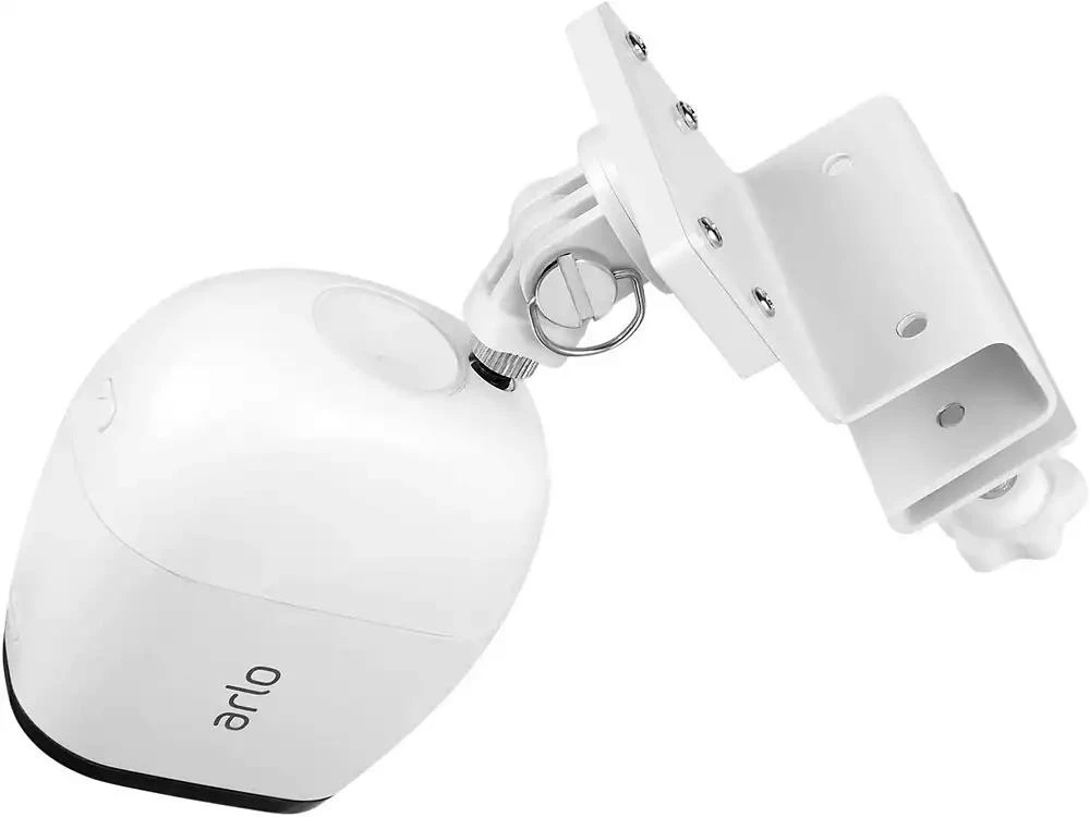 商品Wasserstein|Weatherproof Gutter Mount Compatible with Arlo Pro, Pro 2, Pro 3, Pro 4, Ultra, Ultra 2, HD, Go, Essential Security Camera (2 Pack, White),价格¥202,第2张图片详细描述