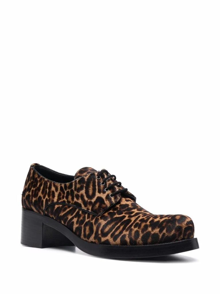 商品Prada|PRADA leopard-print pony hair lace-up shoes,价格¥4620,第2张图片详细描述