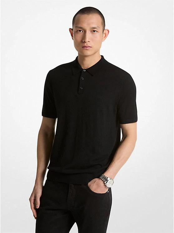 商品Michael Kors|Merino Wool Polo Shirt,价格¥1111,第1张图片