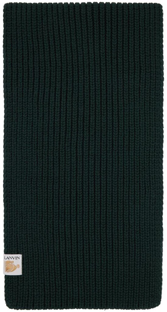 商品Lanvin|Green Patch Scarf,价格¥1191,第1张图片