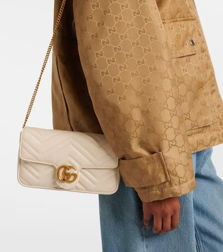 商品Gucci|GG Marmont皮革链饰钱包,价格¥18323,第2张图片详细描述