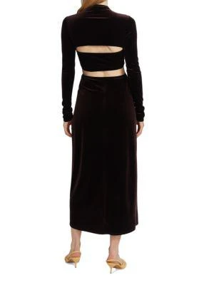 商品A.L.C.|Maeve Velvet Cutout Dress,价格¥1227,第2张图片详细描述
