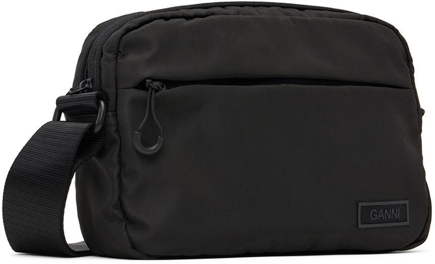 商品Ganni|Black Recycled Festival Shoulder Bag,价格¥890,第4张图片详细描述