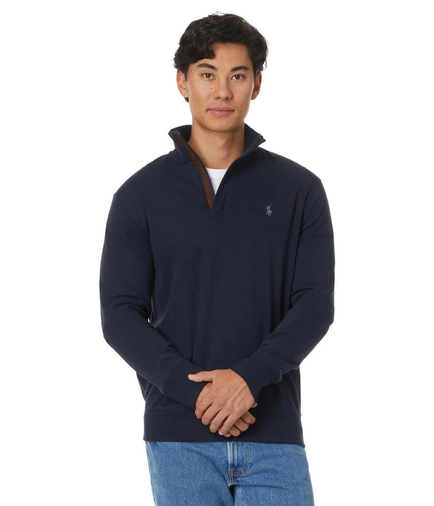 商品Ralph Lauren|Luxury Jersey Quarter-Zip Pullover,价格¥674,第1张图片