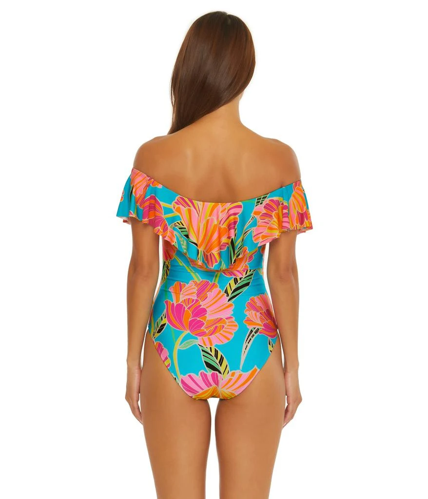 商品Trina Turk|Poppy Ruffle One-Piece,价格¥543,第2张图片详细描述