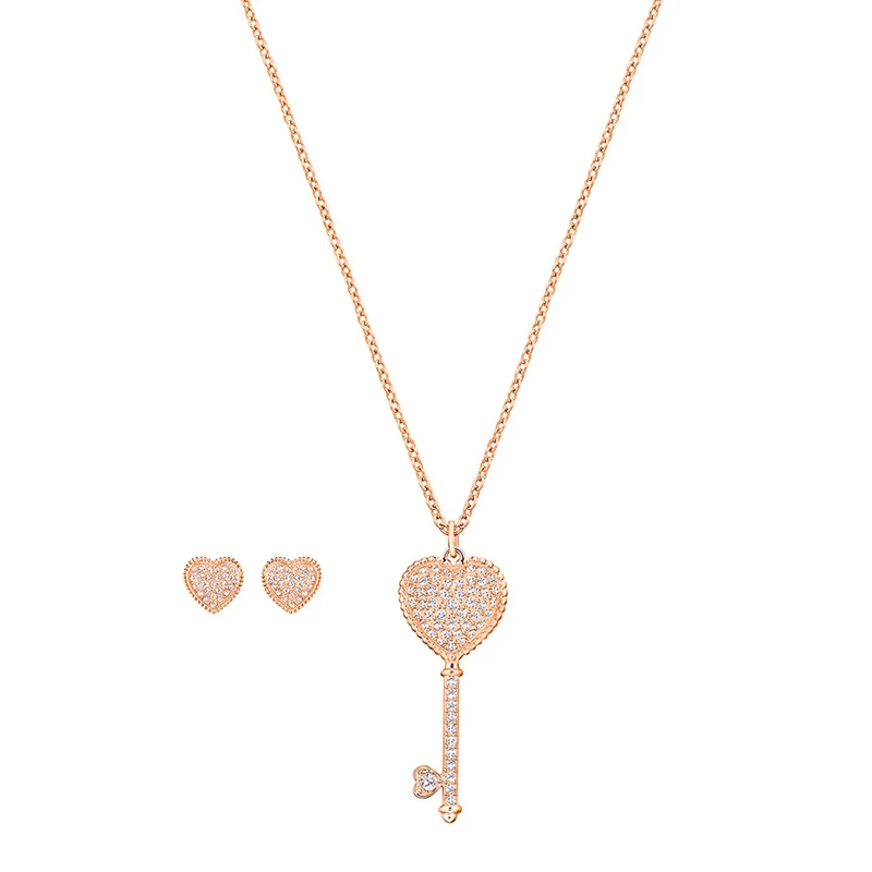 商品[国内直发] Swarovski|Swarovski 施华洛世奇 钥匙孔项链套装 5281048,价格¥639,第1张图片