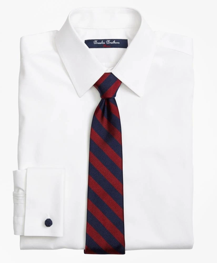 商品Brooks Brothers|Boys Non-Iron Supima® Pinpoint Cotton French Cuff Dress Shirt,价格¥487,第1张图片详细描述