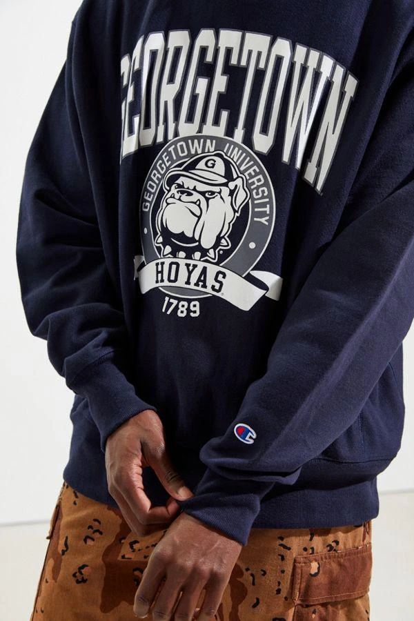 商品CHAMPION|Champion Georgetown University Reverse Weave Crew Neck Sweatshirt,价格¥522,第2张图片详细描述