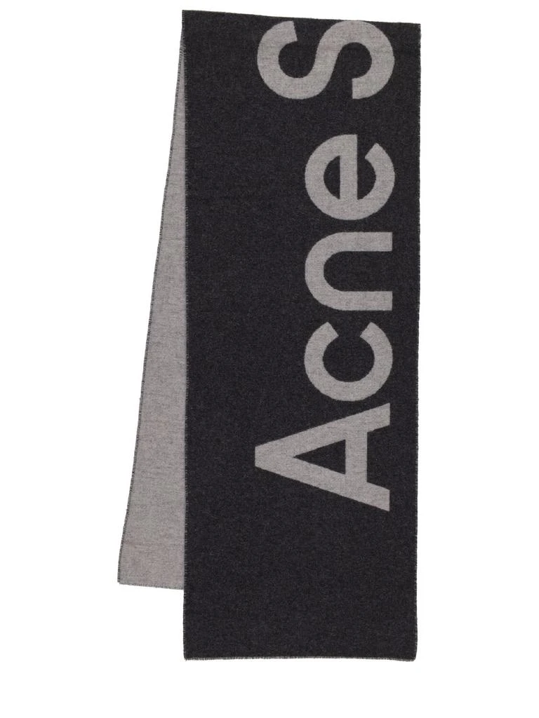 商品Acne Studios|Toronty Contrast Logo Wool Blend Scarf,价格¥2141,第1张图片