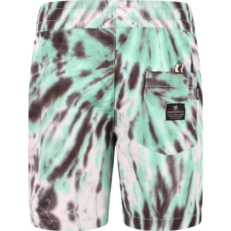 商品Munster|Target tie dye swimming shorts in green and brown,价格¥484,第2张图片详细描述