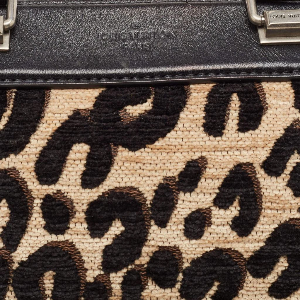 Louis Vuitton Beige/Black Leopard Print Jacquard Velvet Stephen Sprouse Speedy Bag 商品