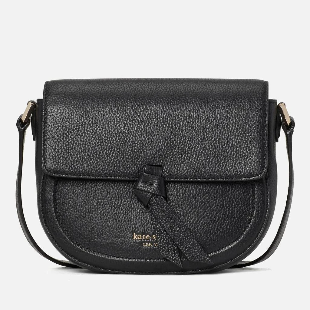 商品Kate Spade|Kate Spade New York Women's Knott Saddle Bag - Black,价格¥2357,第1张图片