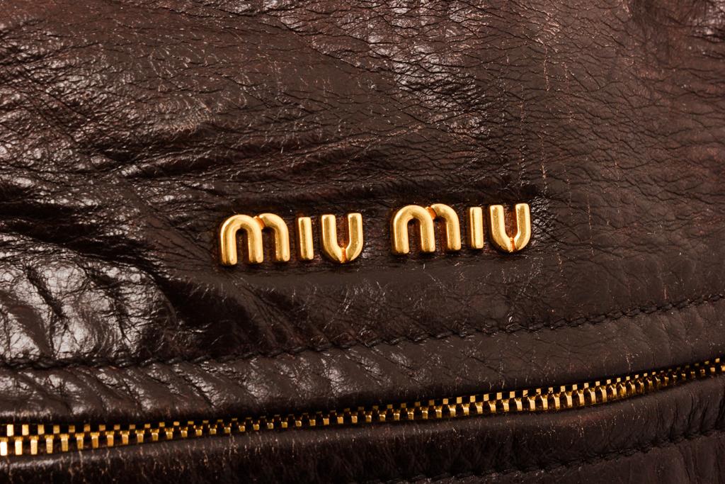 Miu Miu Black Leather Two Way Bag Shoulder bag商品第6张图片规格展示